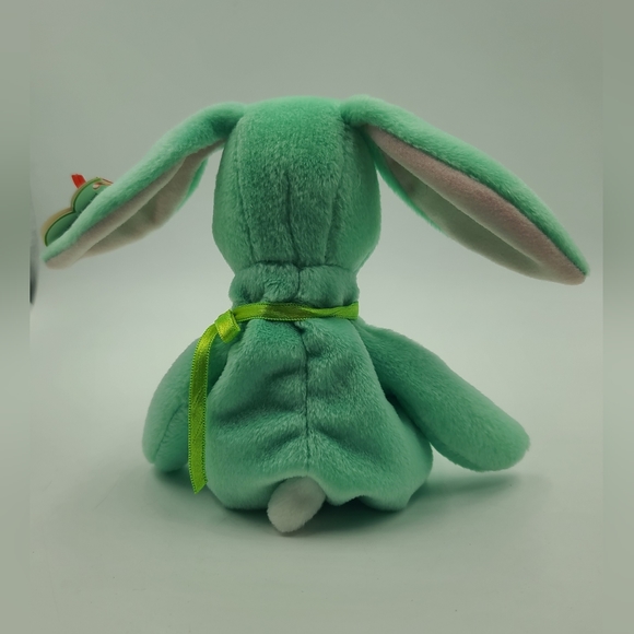 TY Beanie Baby - HIPPITY the Green Bunny (8.5 inch) - Picture 3 of 4